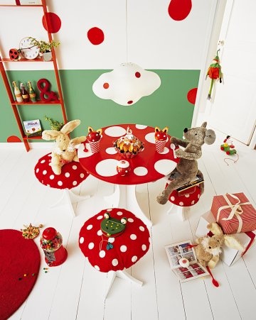 Get inspired by Polka Dots: Ideas for children’s toys, kids kitchens, storage and living