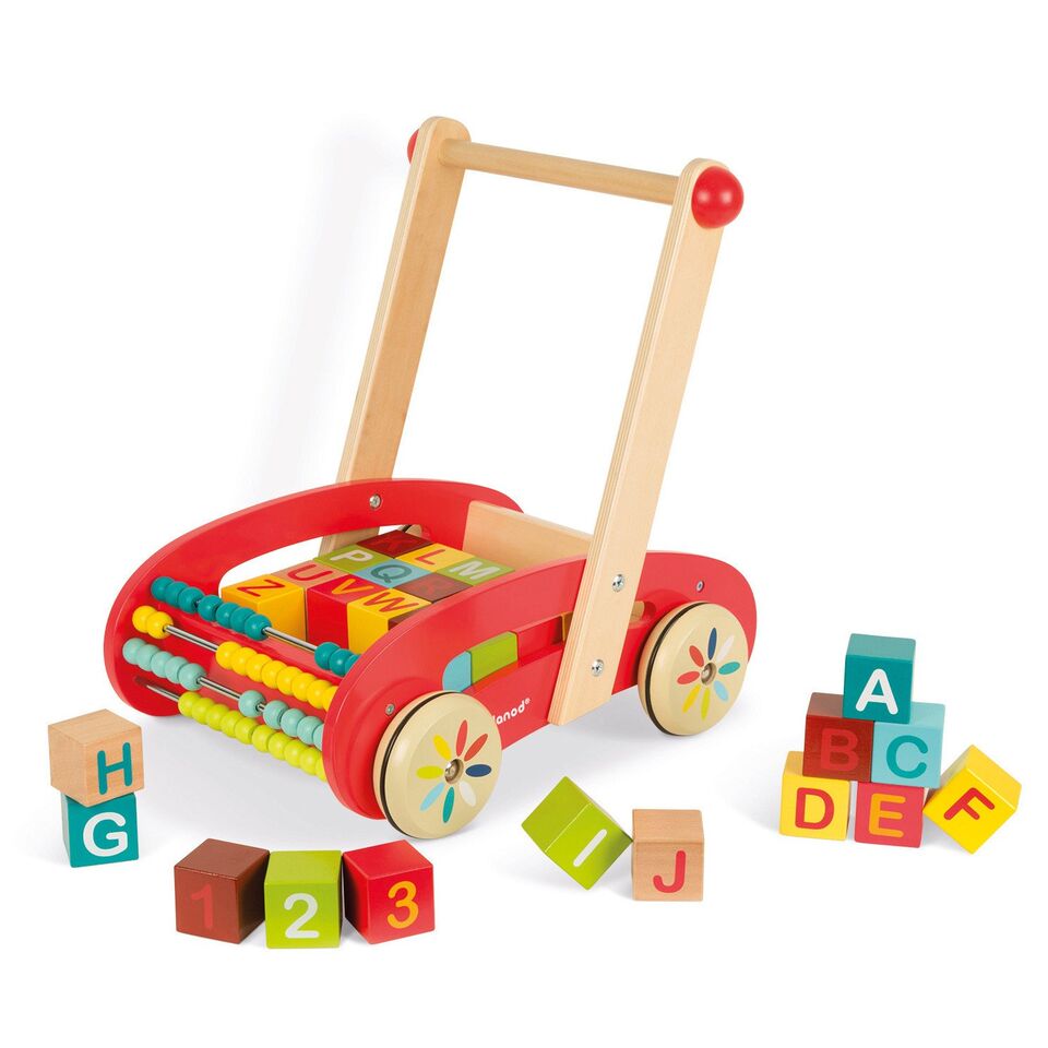 best 3 in 1 toys for kids walking trolley blocks abacus