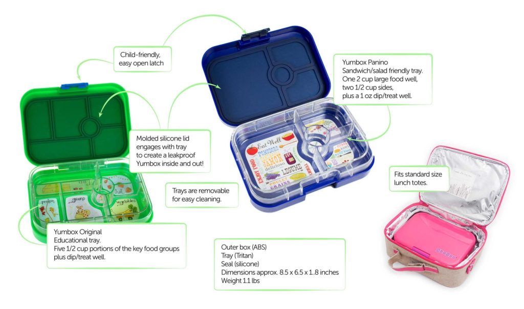 3-3-Yumbox Compartment Lunch Box