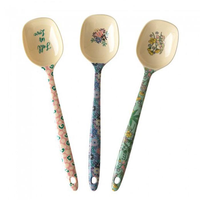9-1-Rice DK Melamine Cooking Spoon in 3 Assorted Boogie Prints